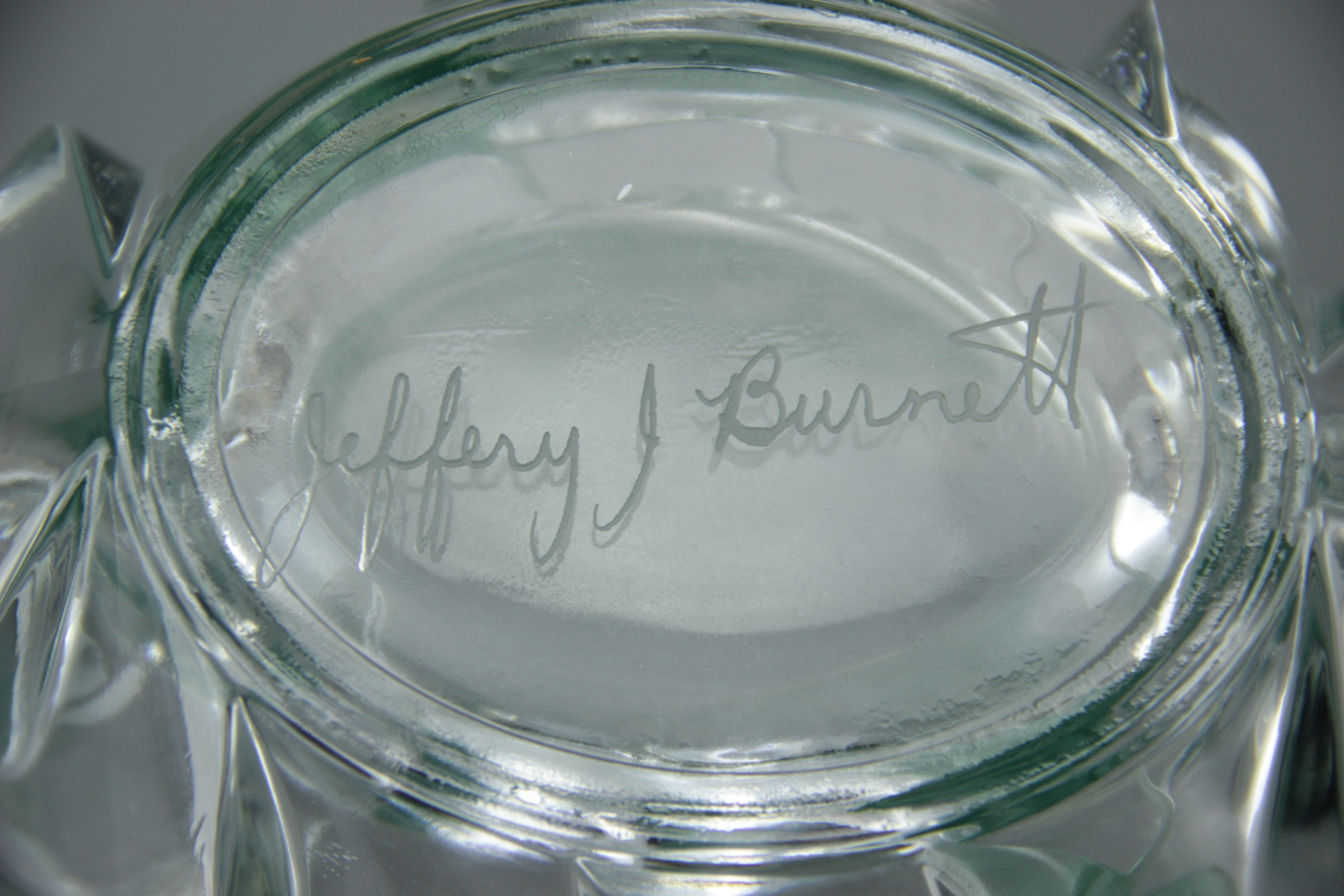 Burnett Art Glass Calla Lily Vase