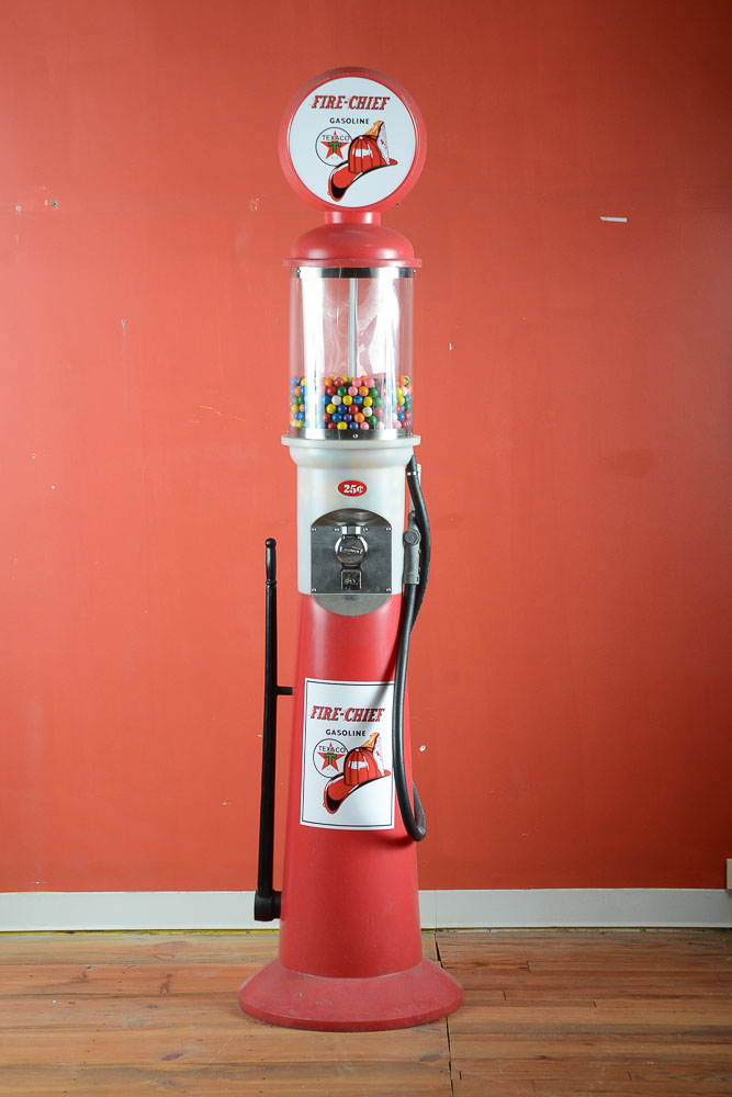 Texaco Gas Pump Gumball Machine