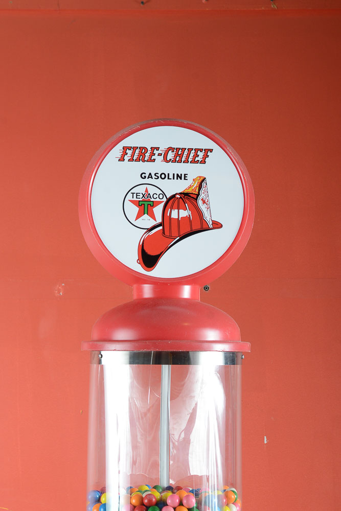 Texaco Gas Pump Gumball Machine