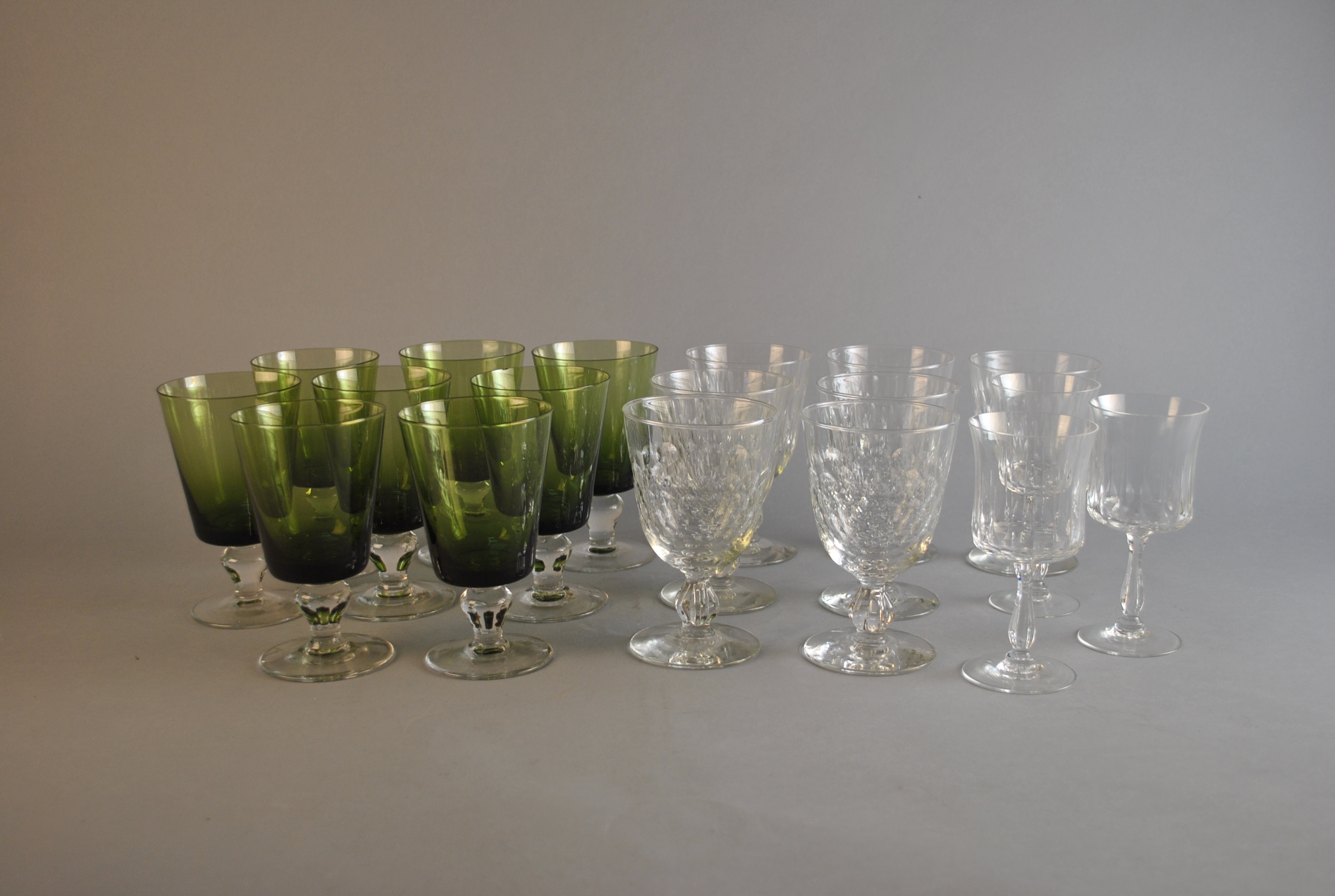 Vintage Crystal Pedestal Stemware