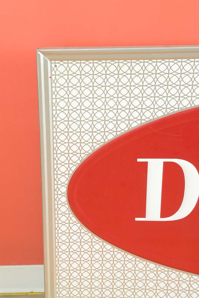 Large Vintage Metal Dr Pepper Sign