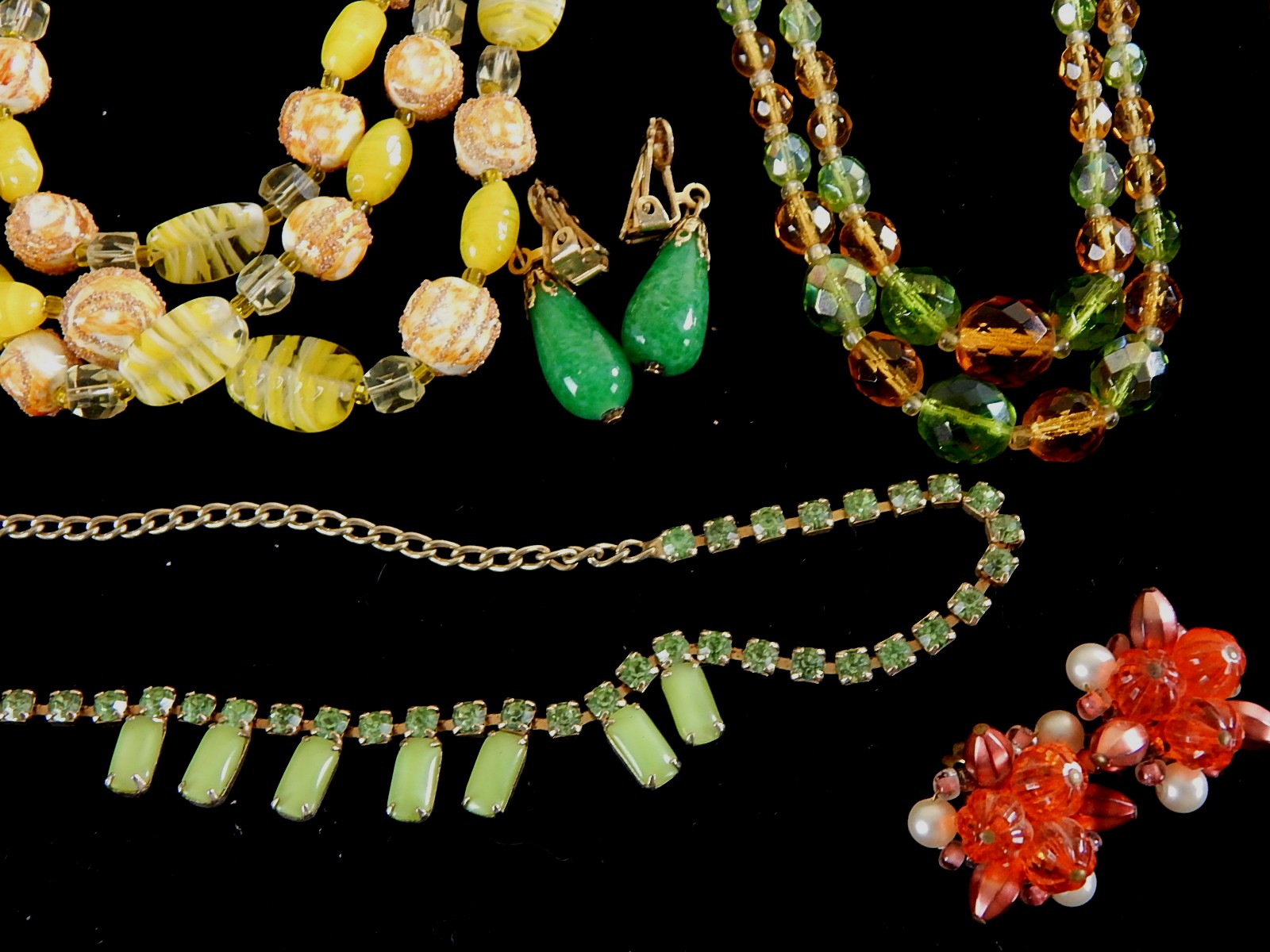 Beautiful Vintage Glass and Beaded Jewelry