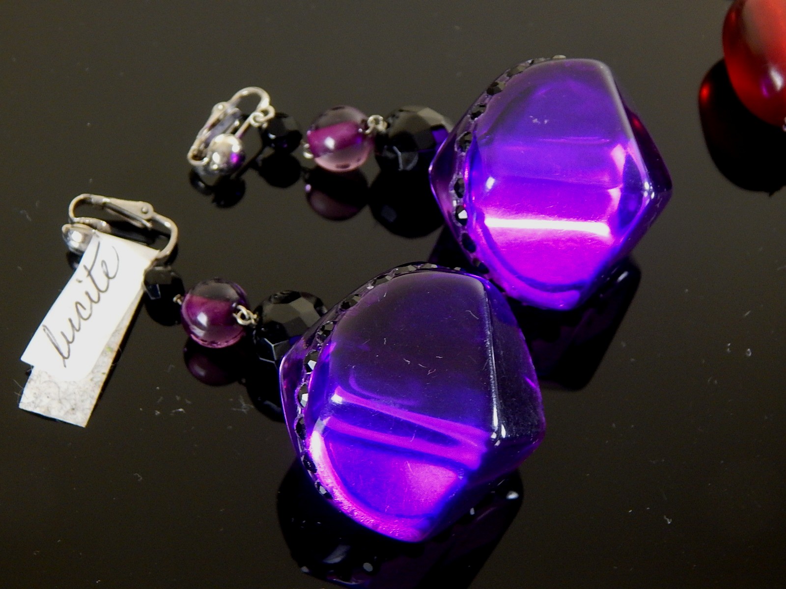 Vintage Mid Century Modern Lucite Jewelry