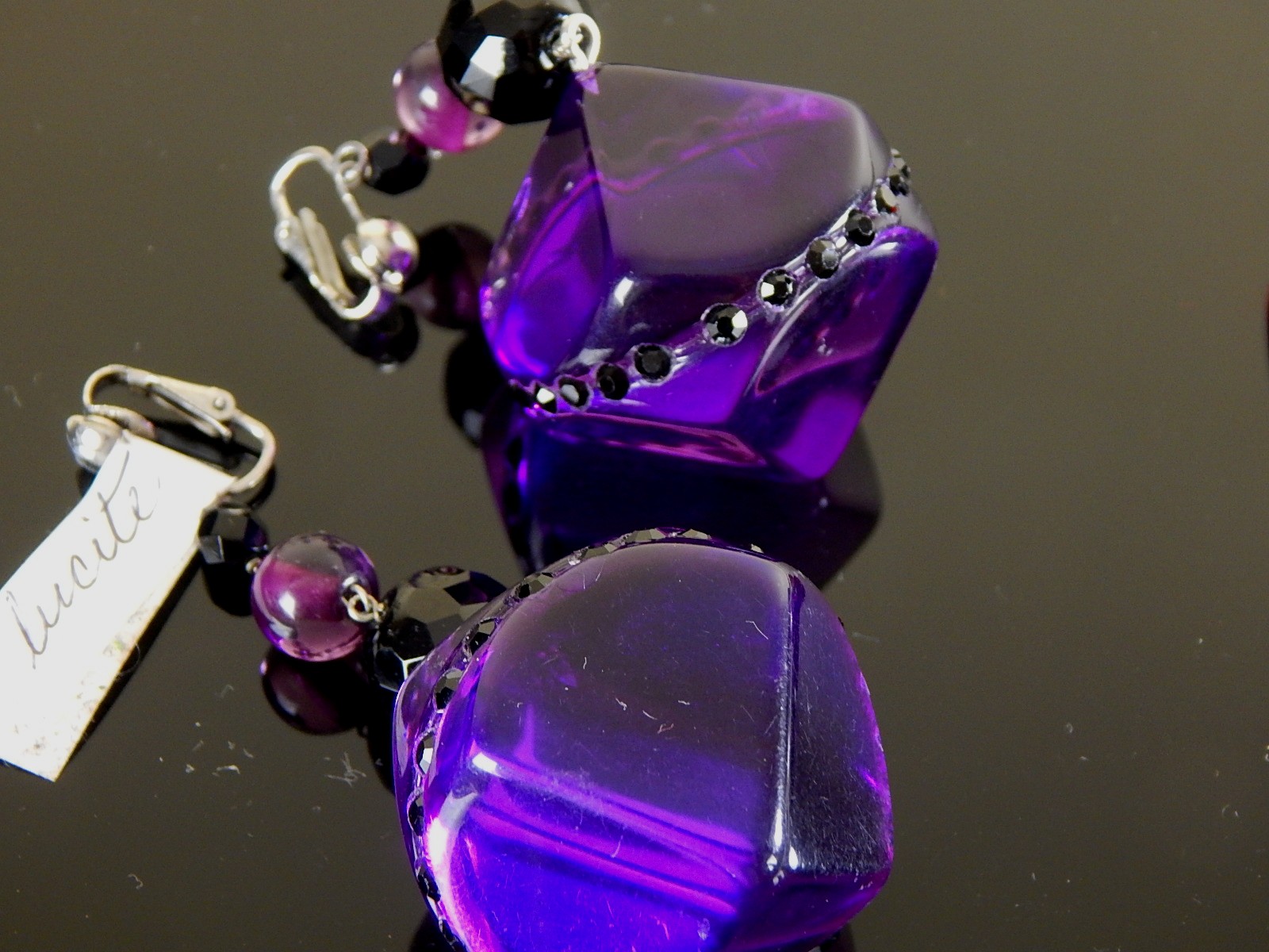 Vintage Mid Century Modern Lucite Jewelry