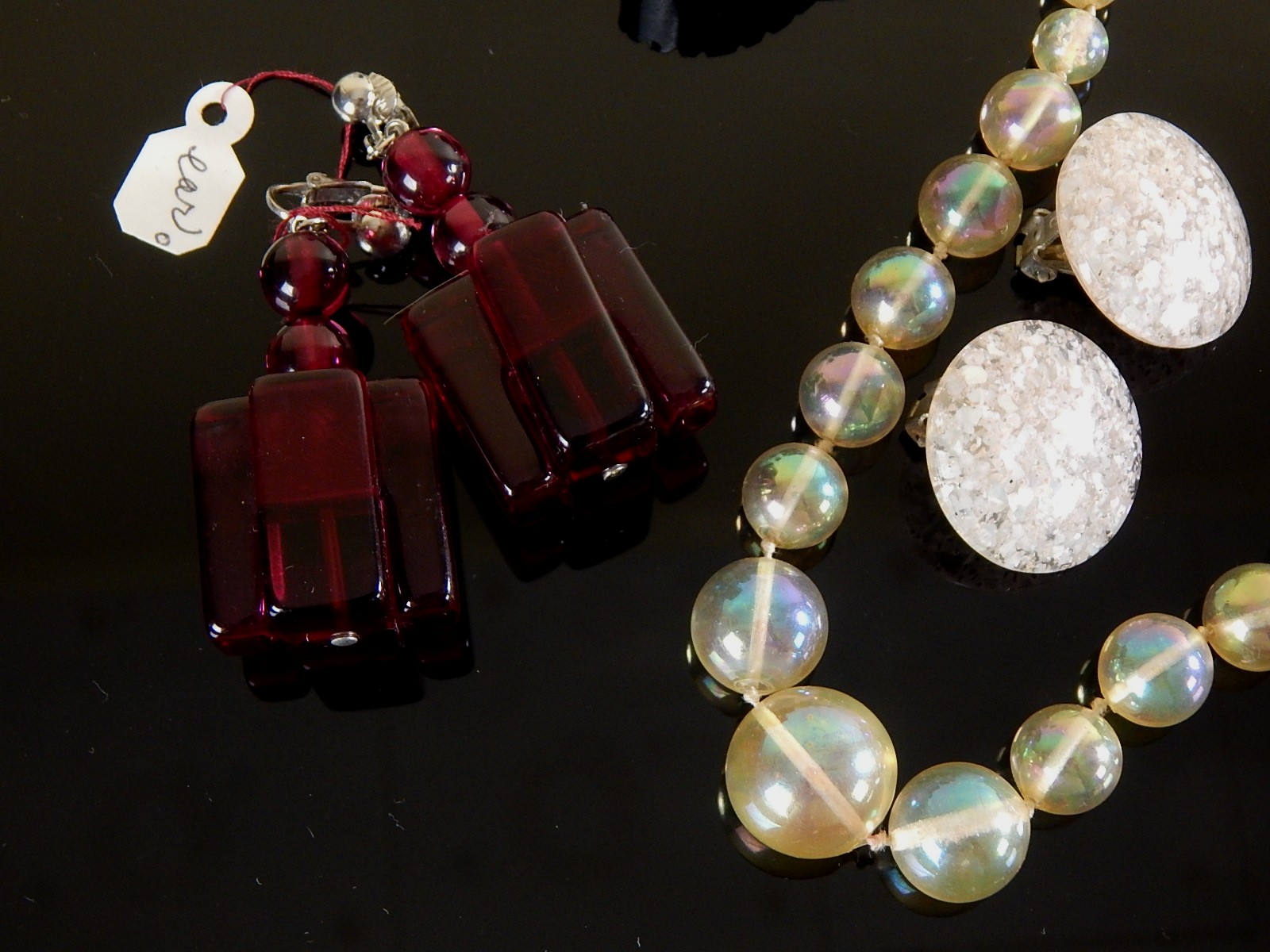 Vintage Mid Century Modern Lucite Jewelry