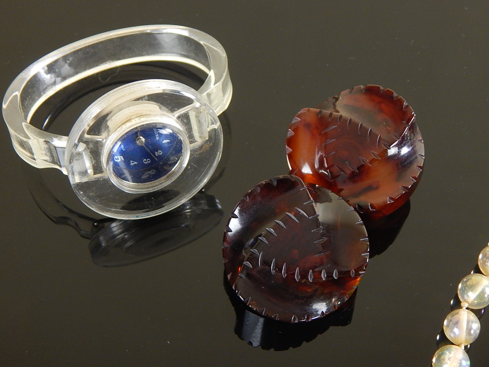 Vintage Mid Century Modern Lucite Jewelry