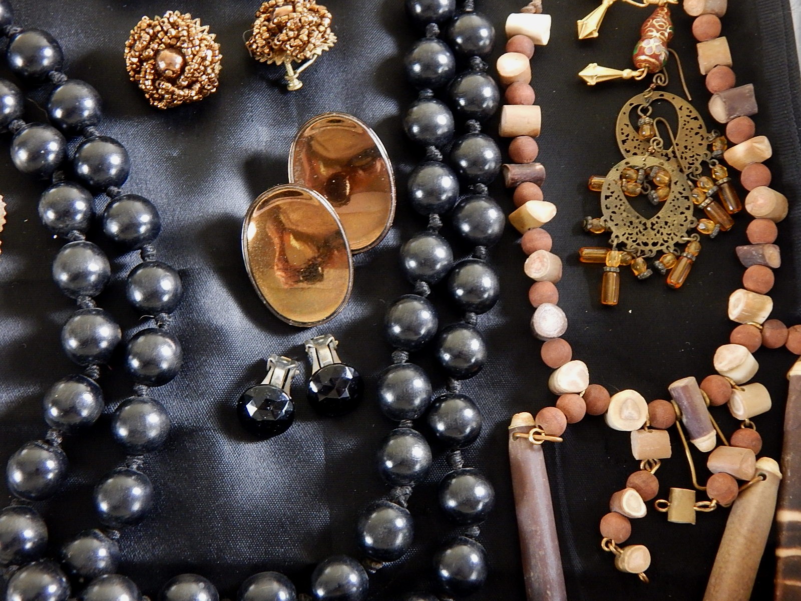 Lot of Exotic, Natural, and Metal Costume Jewelry