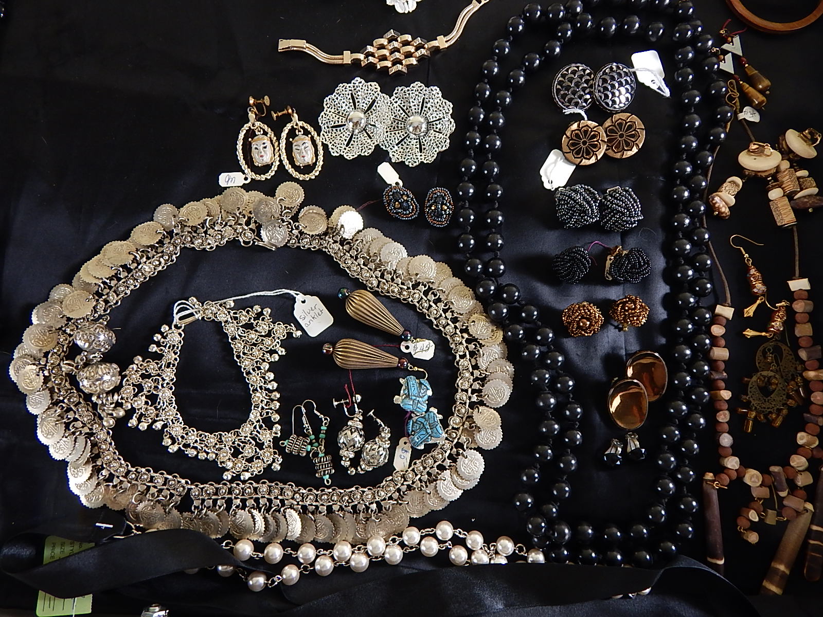 Lot of Exotic, Natural, and Metal Costume Jewelry