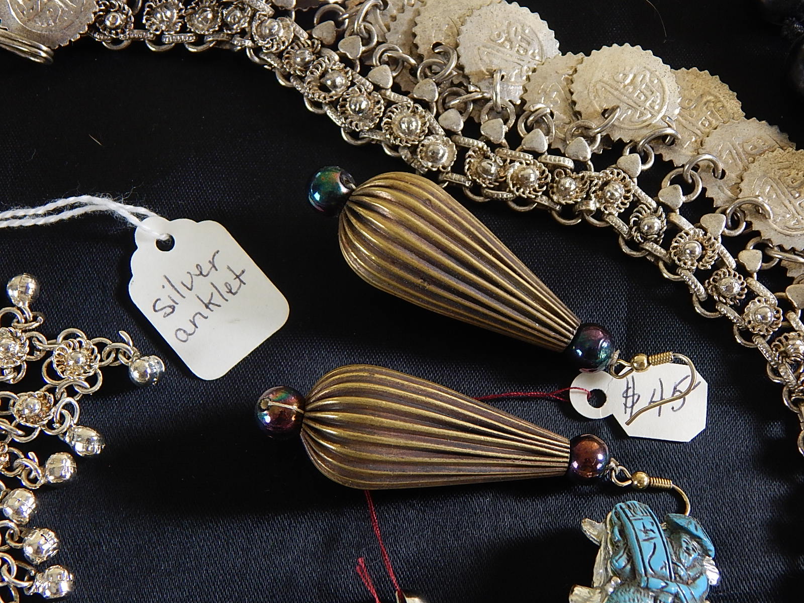 Lot of Exotic, Natural, and Metal Costume Jewelry