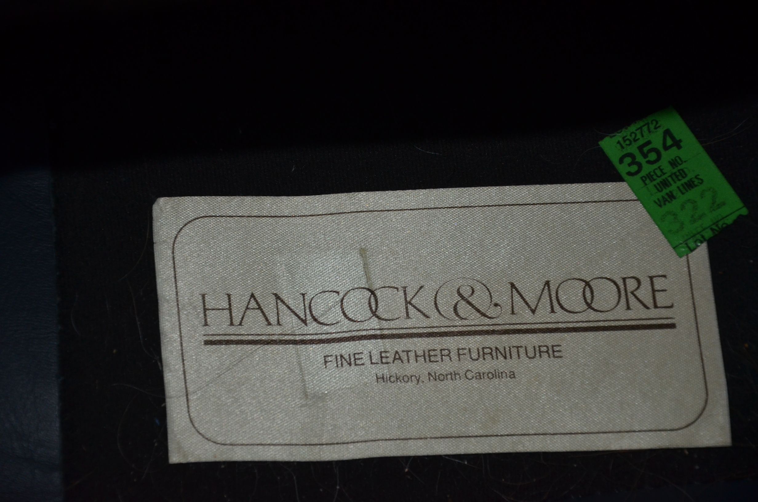 Hancock and Moore Leather Sofa