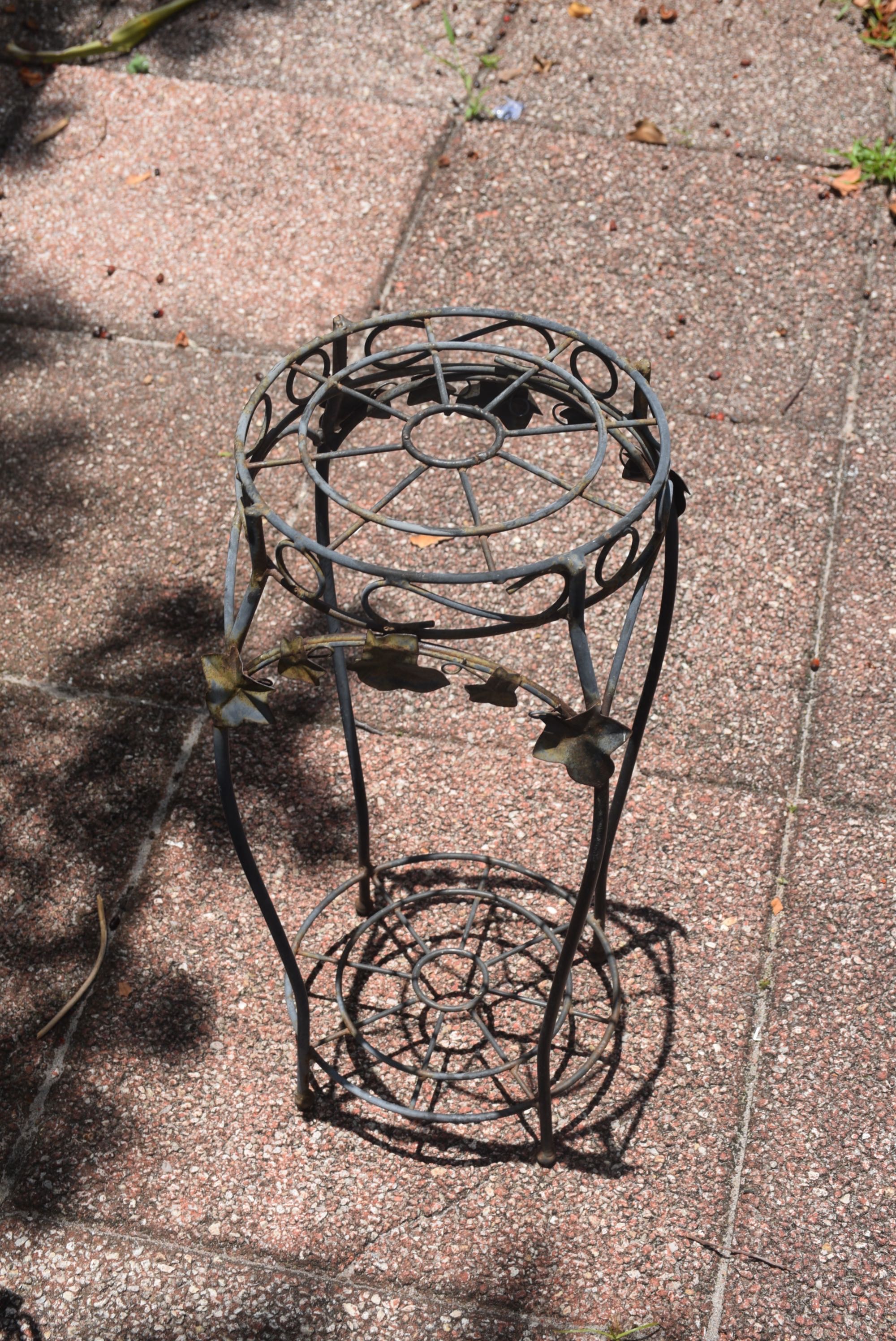 Collection of Metal Outdoor Plant Stands