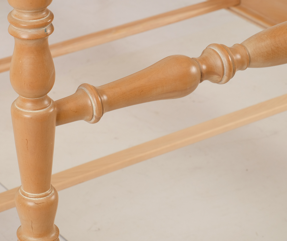 Ethan Allen "Country French" Blonde Double Canopy Bed