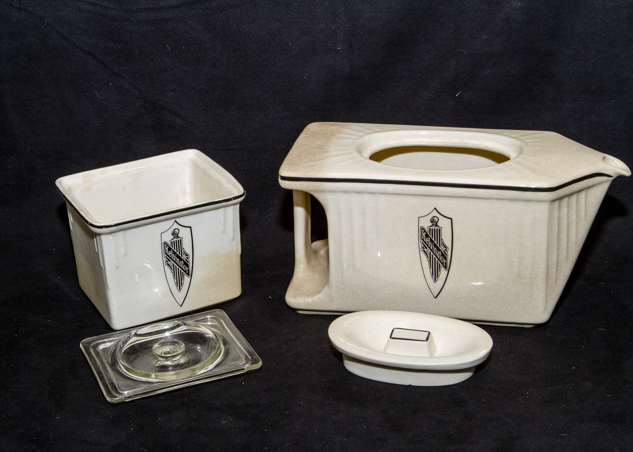 Pair of Vintage Kelvinator Dishes