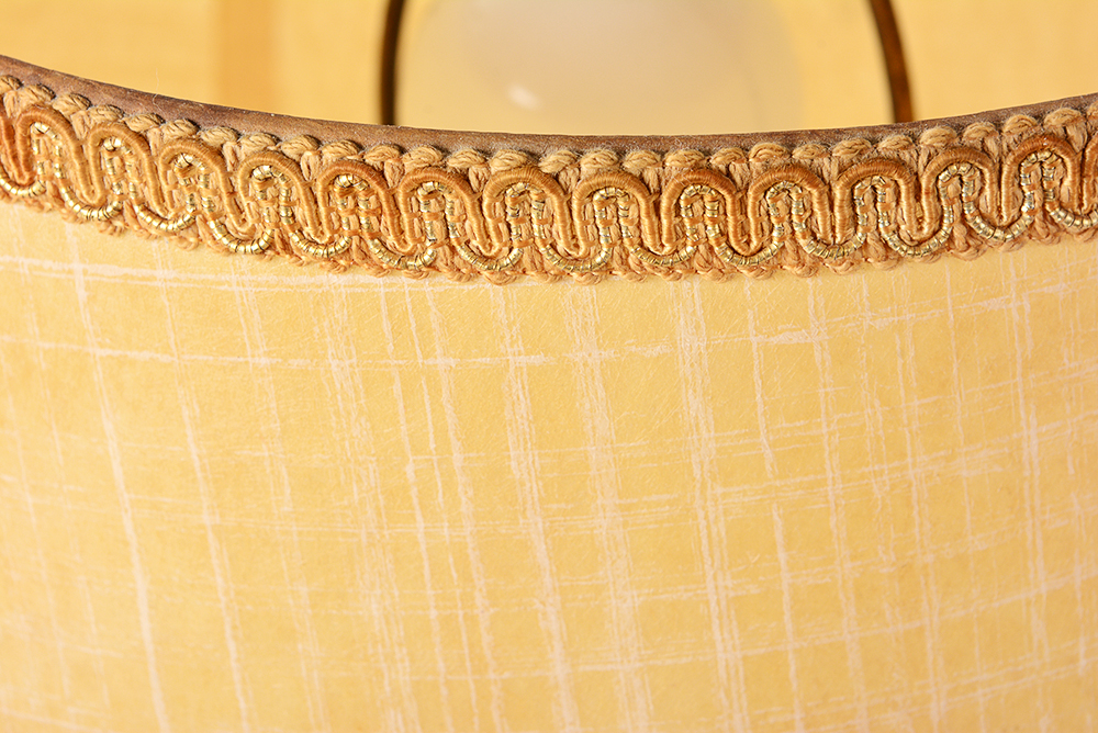 Vintage Glass and Brass Lamp