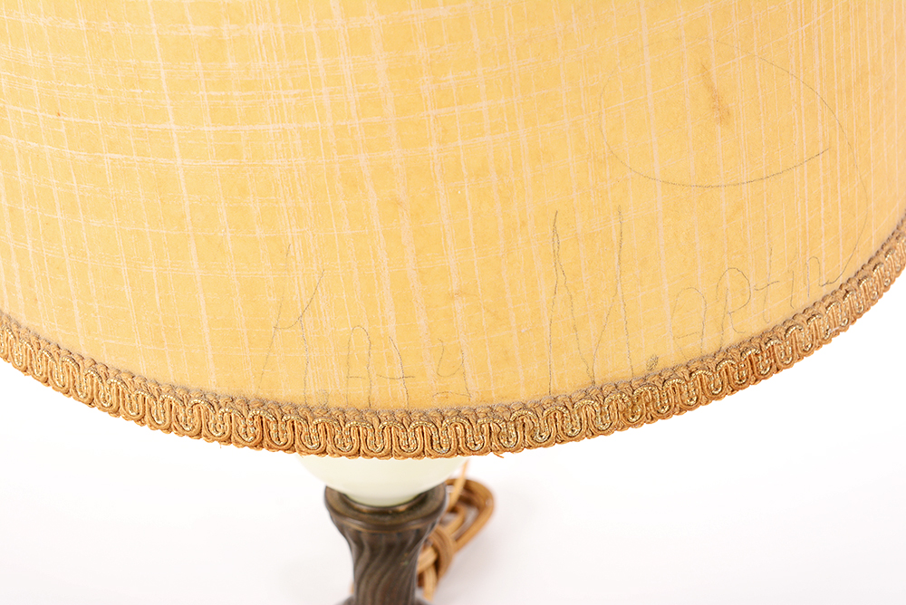 Vintage Glass and Brass Lamp