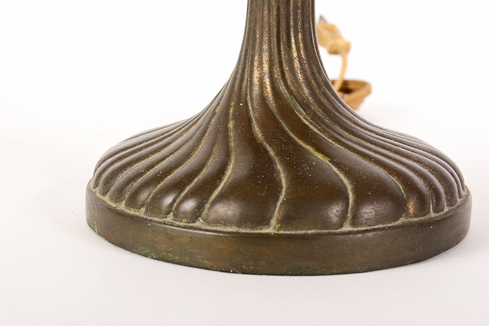 Vintage Glass and Brass Lamp