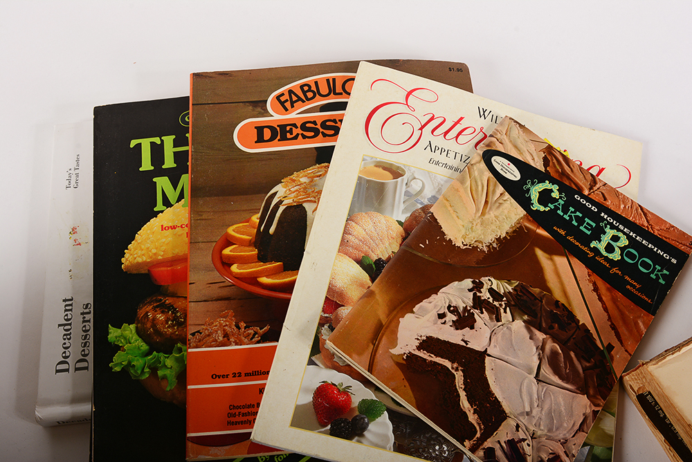 Collection of Vintage Cookbooks