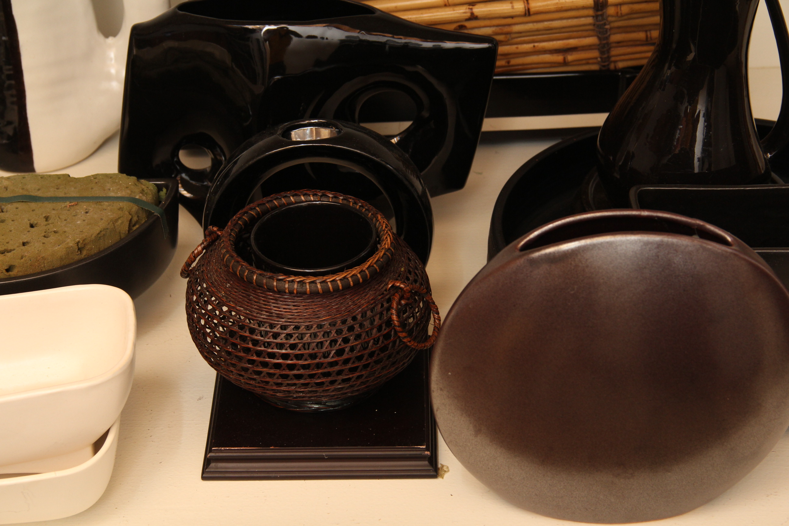 Assortment of Tabletop Vases and Decor