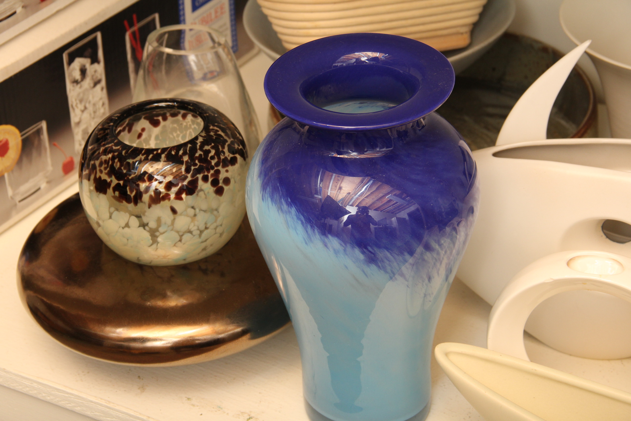Assortment of Tabletop Vases and Decor