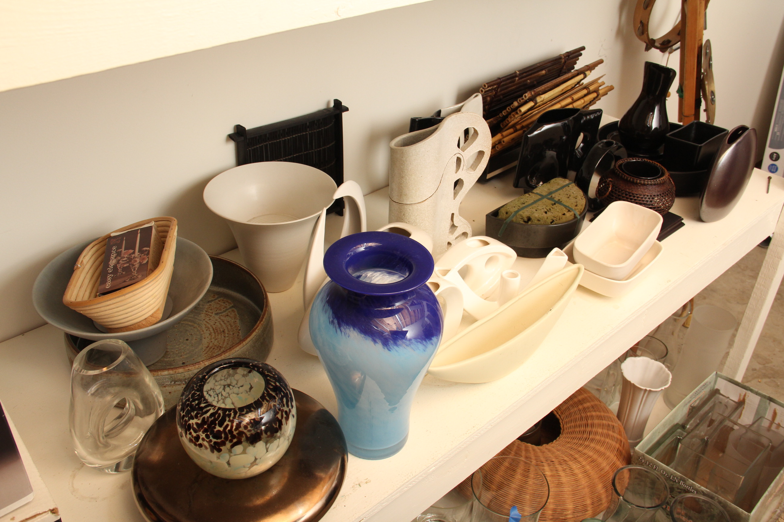 Assortment of Tabletop Vases and Decor