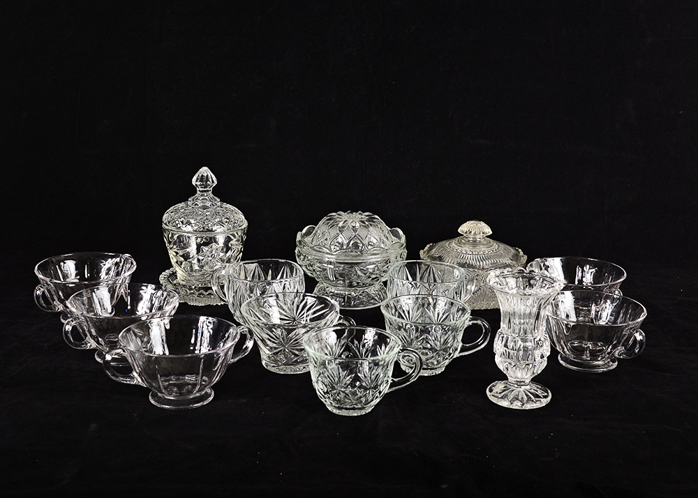 Vintage Punch Glasses and Bowls