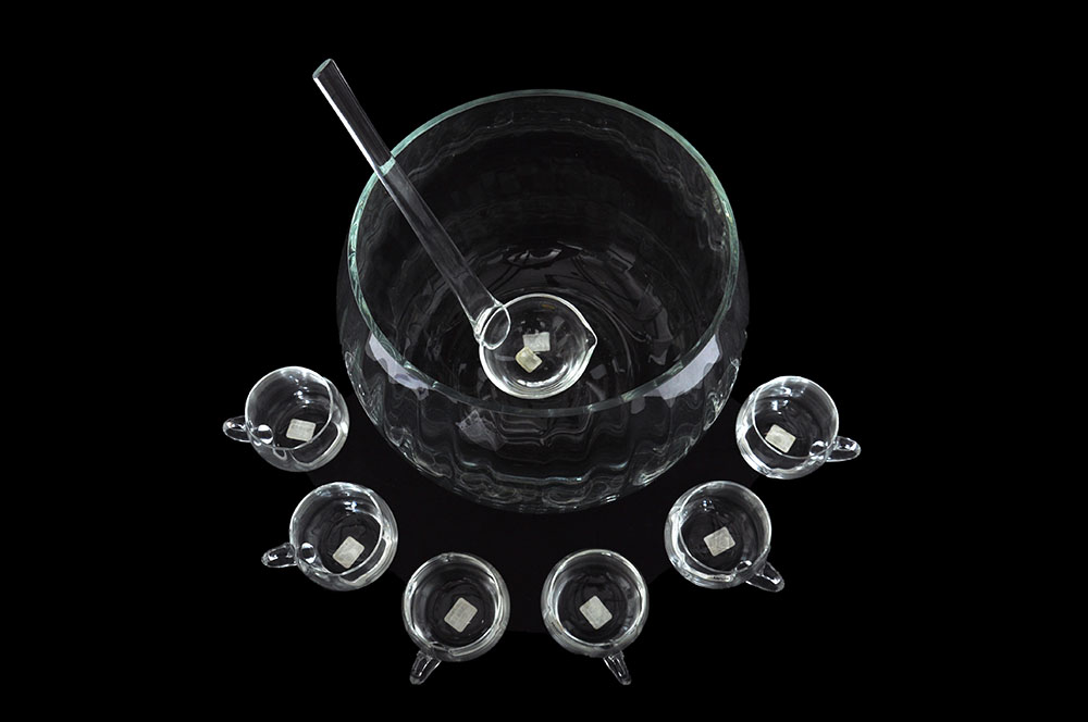 Crate & Barrel Punch Bowl Set