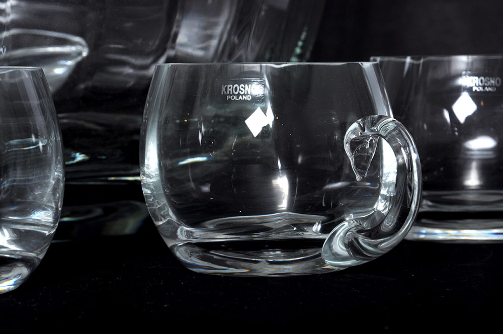 Crate & Barrel Punch Bowl Set