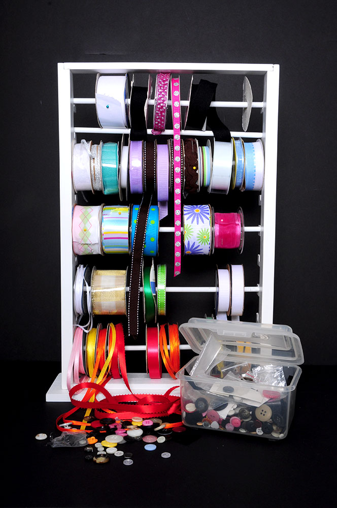 Ribbon Organizer and Buttons