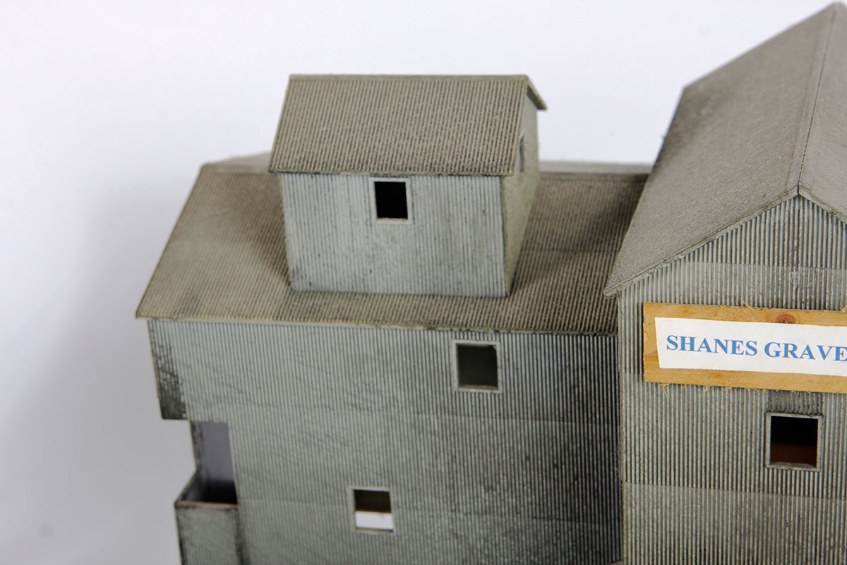 Collection of Grey HO Scale Industrial Buildings