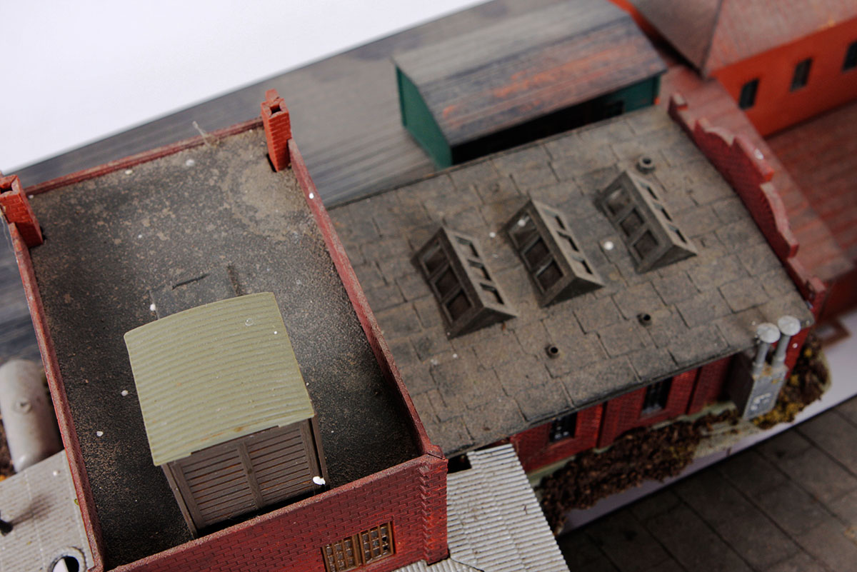 Collection of HO Scale Factory Buildings