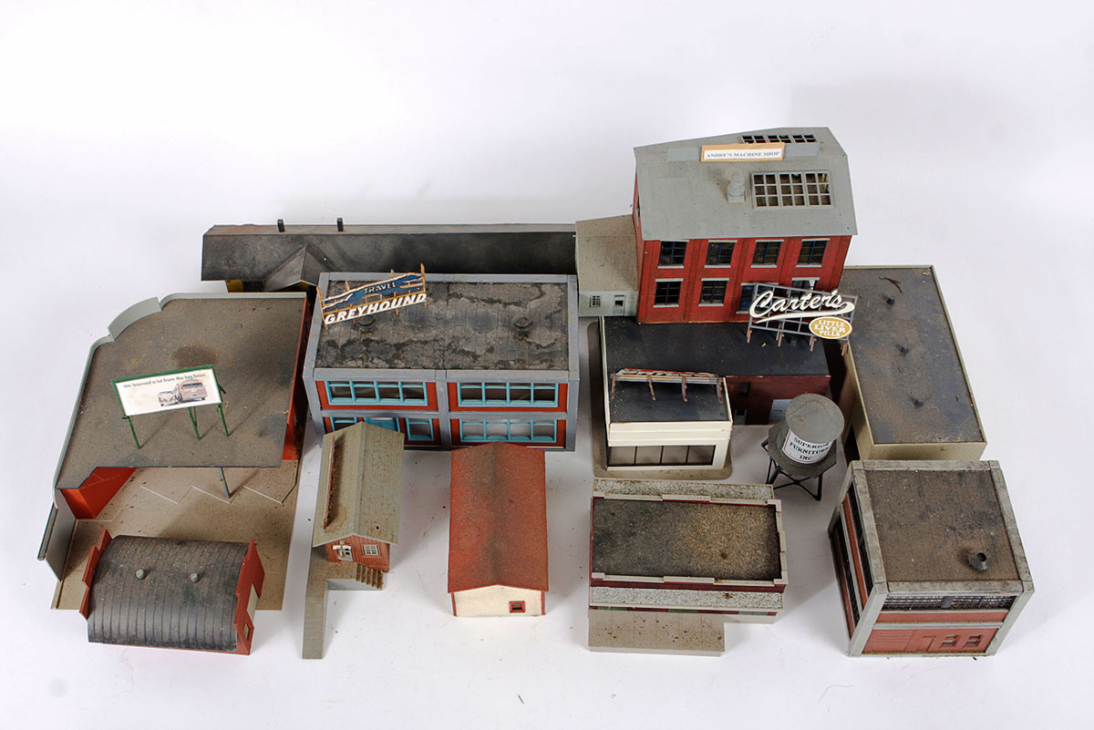Collection of HO Scale Town Buildings