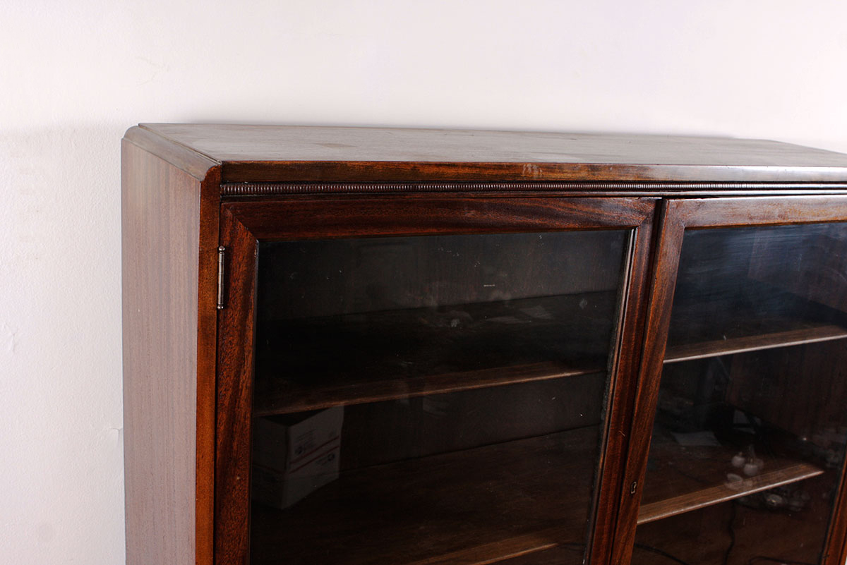 Dark Cherry Display Cabinet