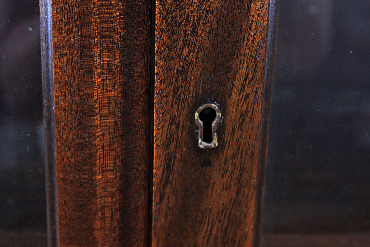 Dark Cherry Display Cabinet