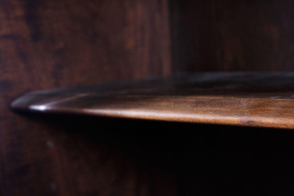 Dark Cherry Display Cabinet