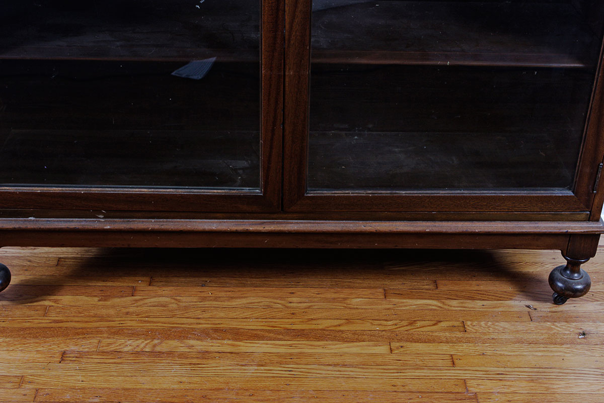 Dark Cherry Display Cabinet