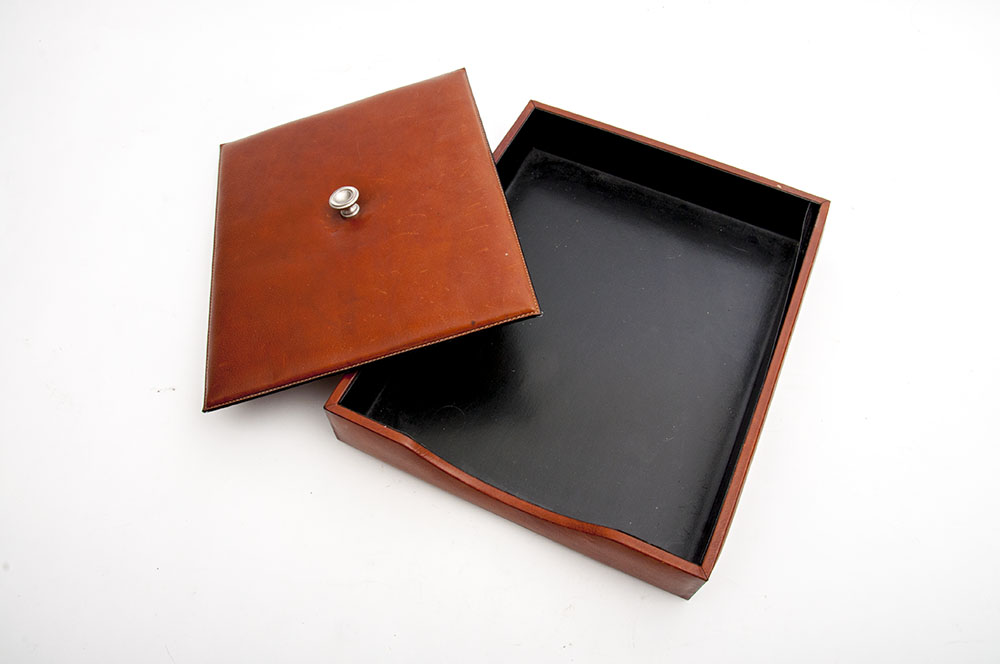 Bosca Leather Desk Set