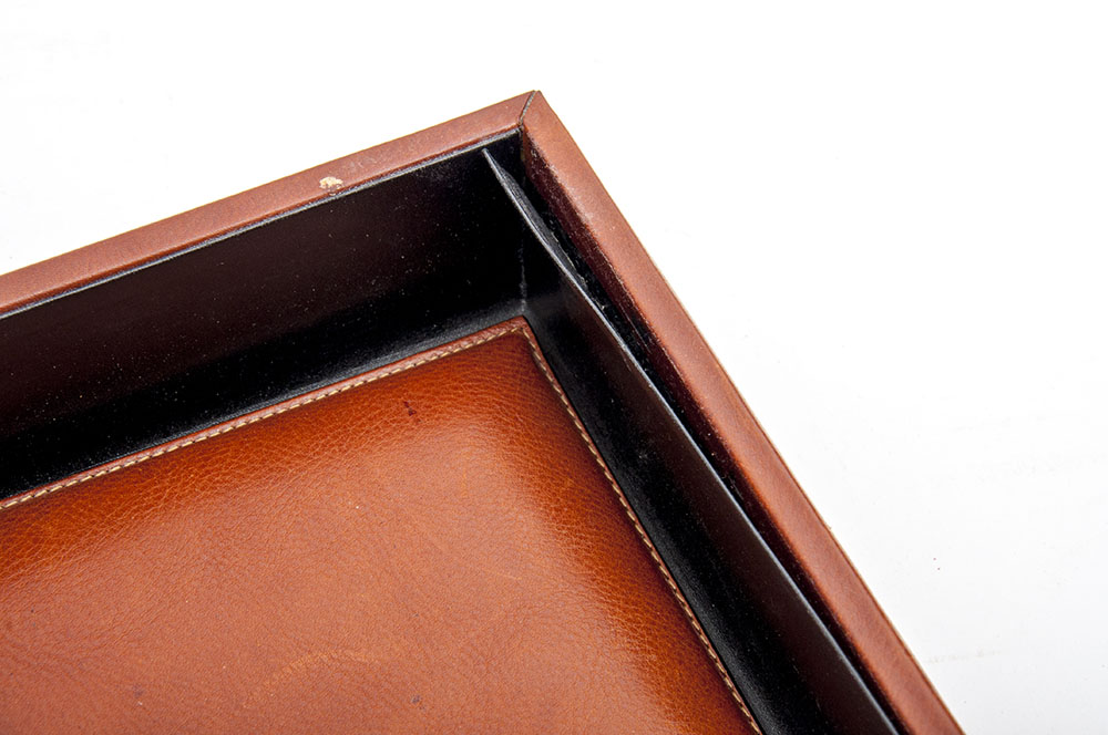 Bosca Leather Desk Set