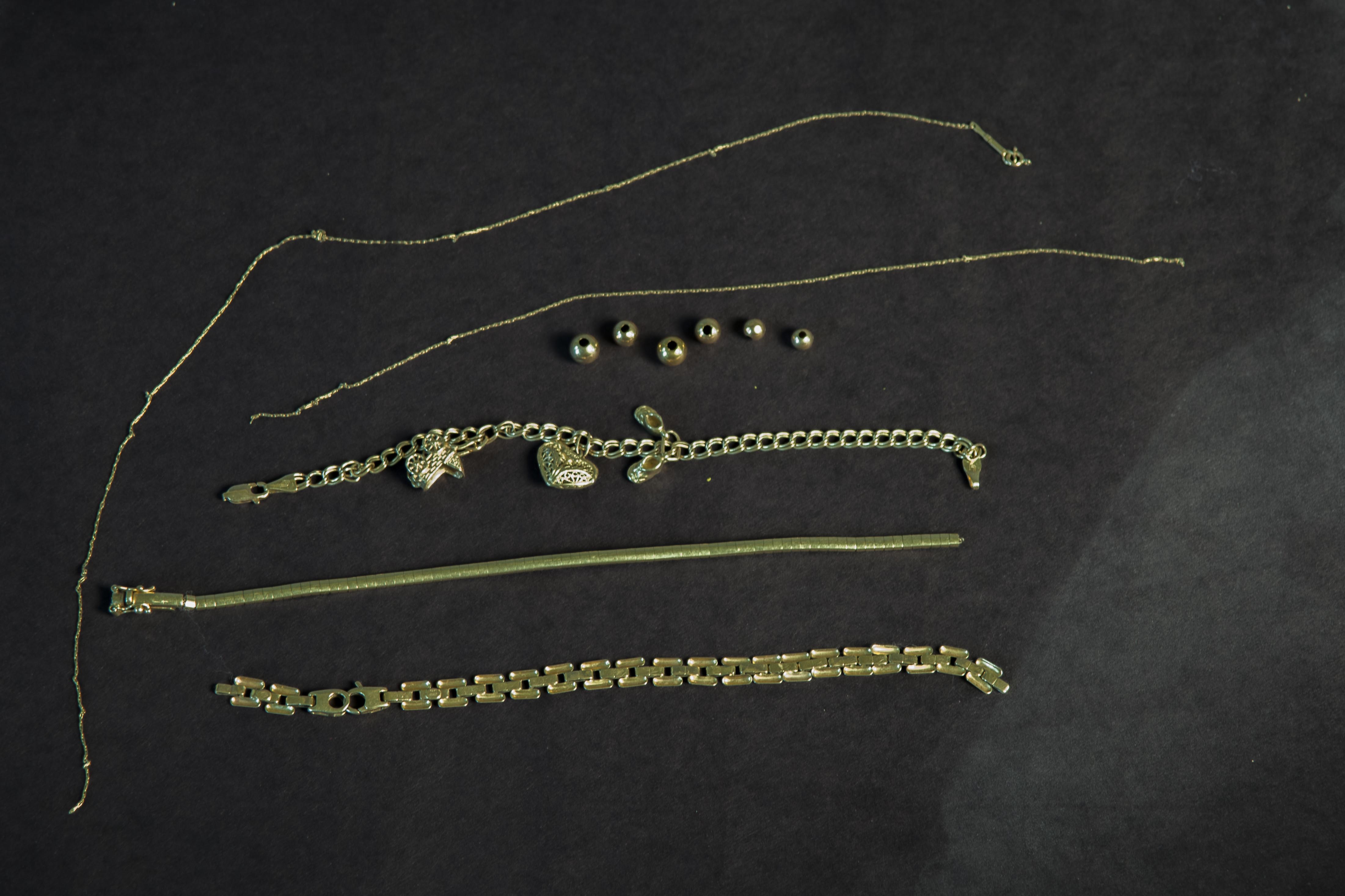Assortment of Gold Jewelry