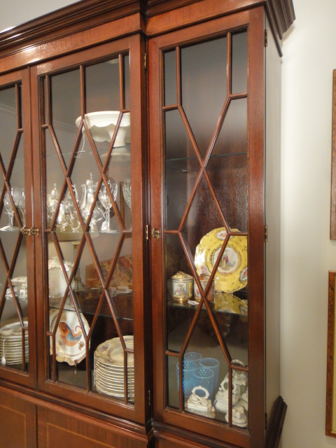 Baker Furniture Historic Charleston Mahogany China Cabinet