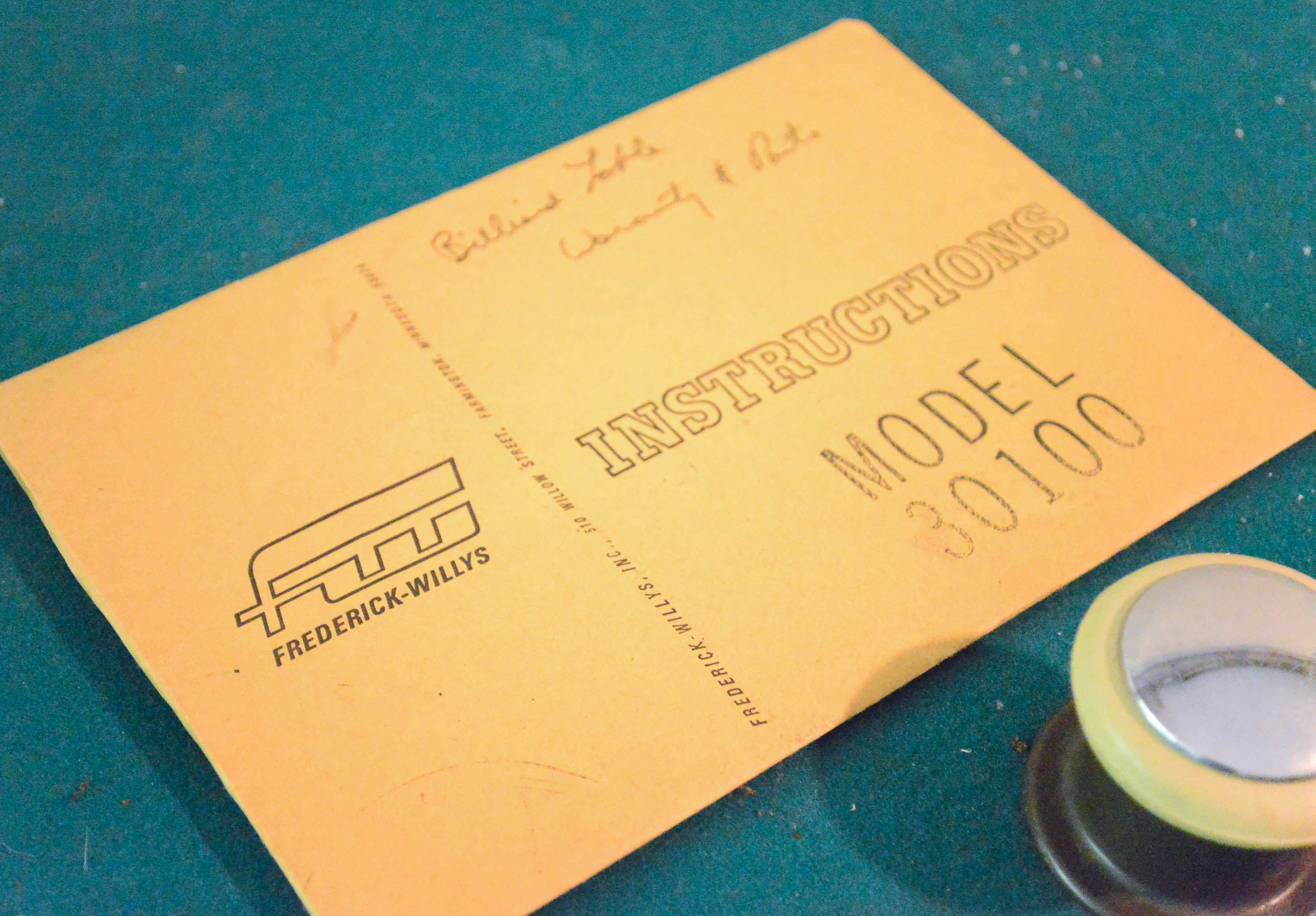 Frederick-Willys Bumper Pool Table and Accessories