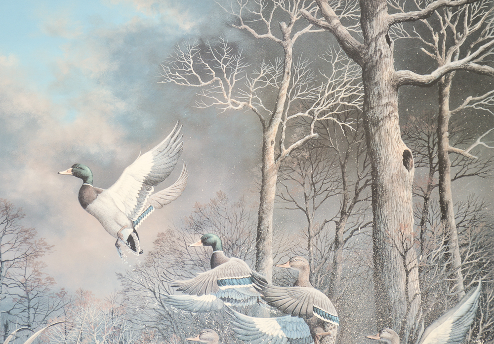 "Busting Out" Limited Edition Offset Lithograph by Harold Roe