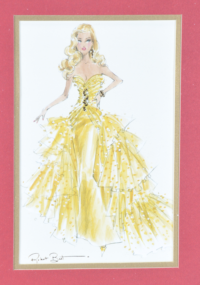 Four Robert Best Photo Offset Lithograph "Barbie" Prints