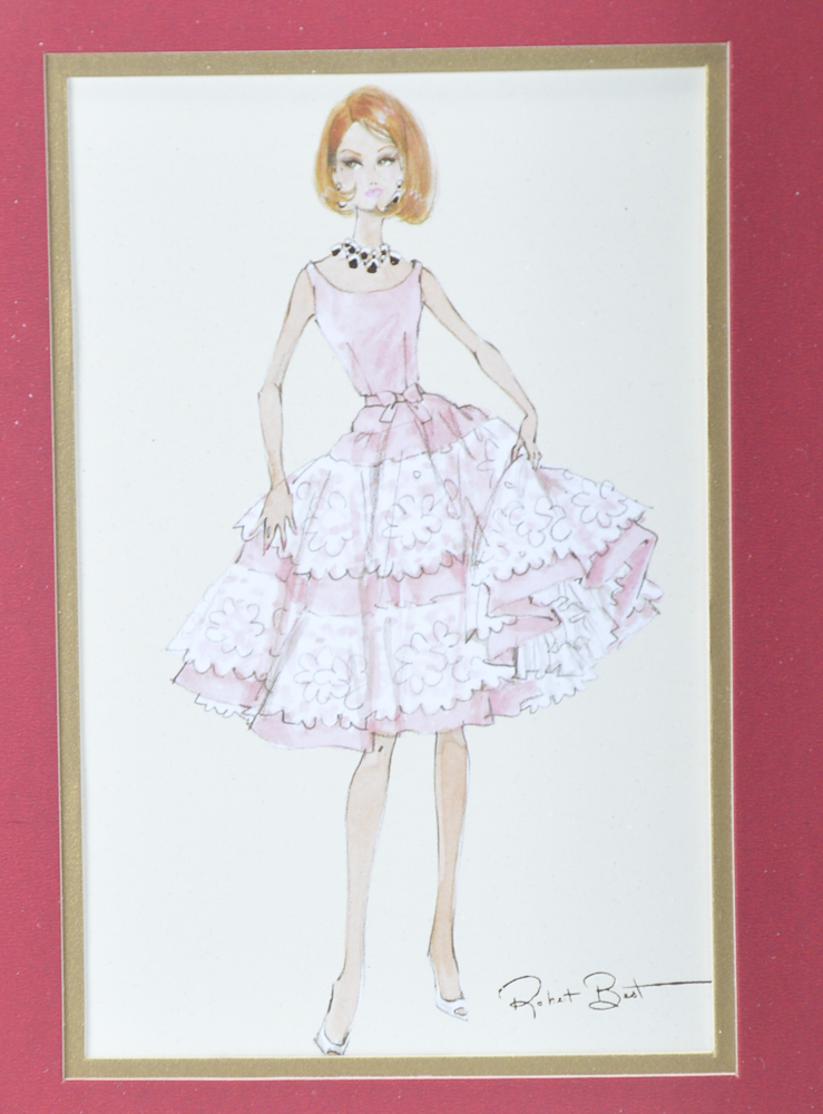 Four Robert Best Photo Offset Lithograph "Barbie" Prints