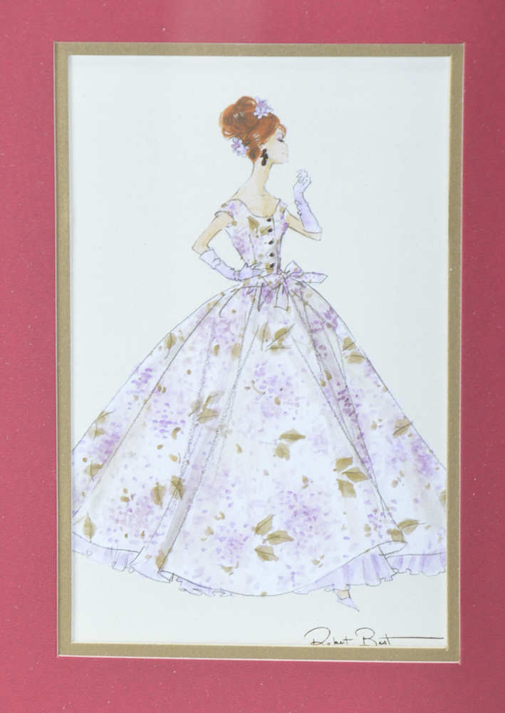 Four Robert Best Photo Offset Lithograph "Barbie" Prints