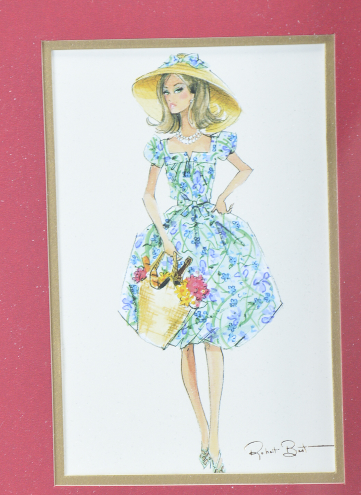 Four Robert Best Photo Offset Lithograph "Barbie" Prints
