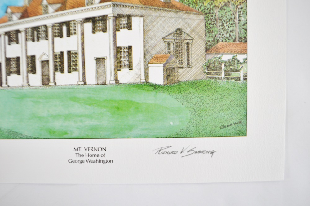 Collection of Richard Sebring Offset Lithographs