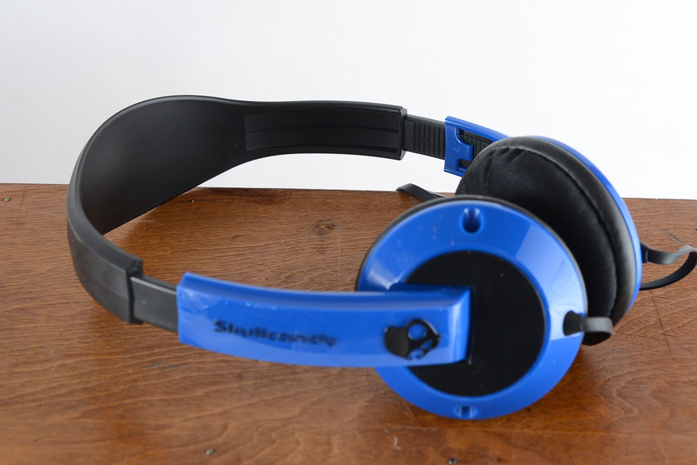 Pair of Vintage Speakers and Headphones