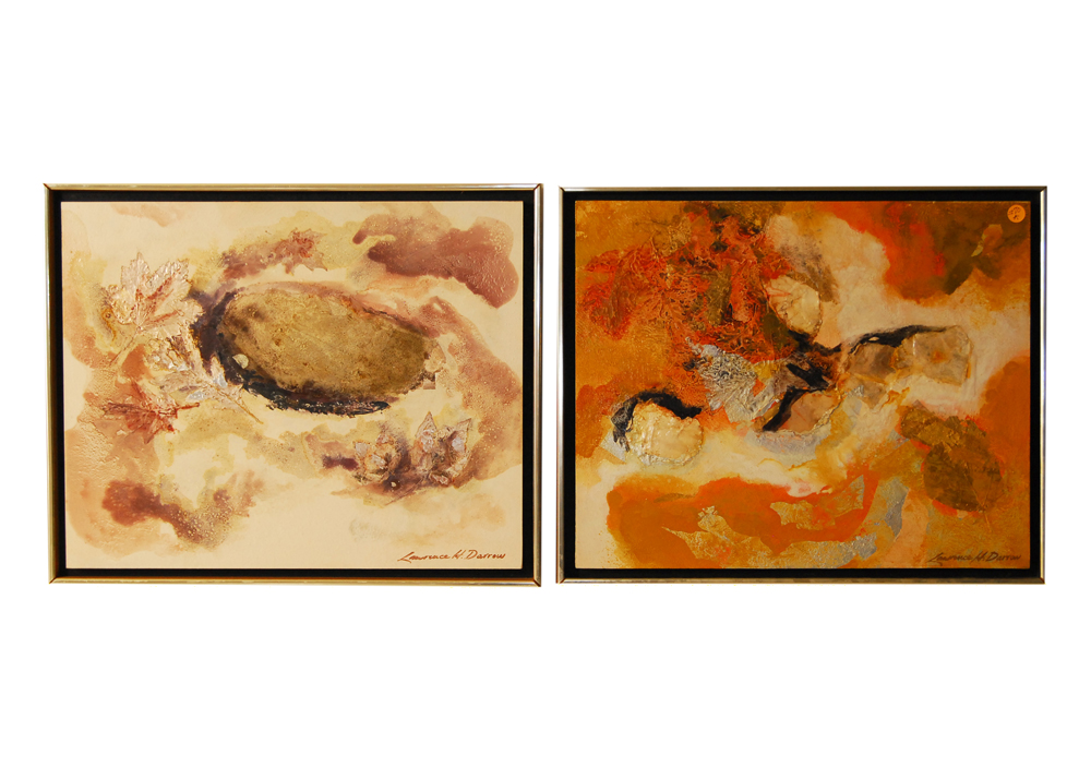 Two Lawrence H. Darrow Abstract Paintings