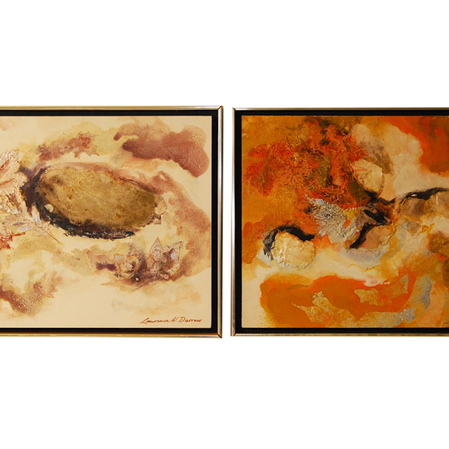 Two Lawrence H. Darrow Abstract Paintings