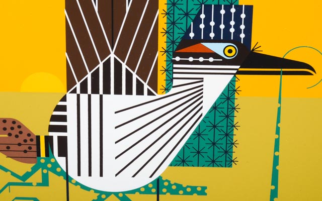 "Tall Tail" Charley Harper Limited Edition Serigraph